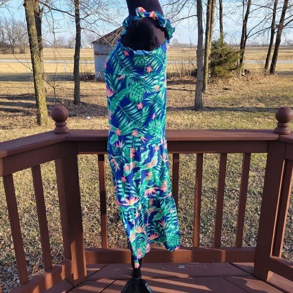 Wonder Nation Girls Smocked Sleeveless Maxi Dress Size 10/12 - Picture 6 of 14